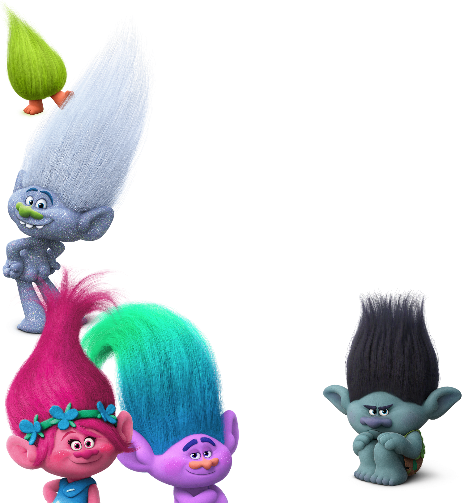 Trolls Character Png Picture Library Download (1500x1638), Png Download