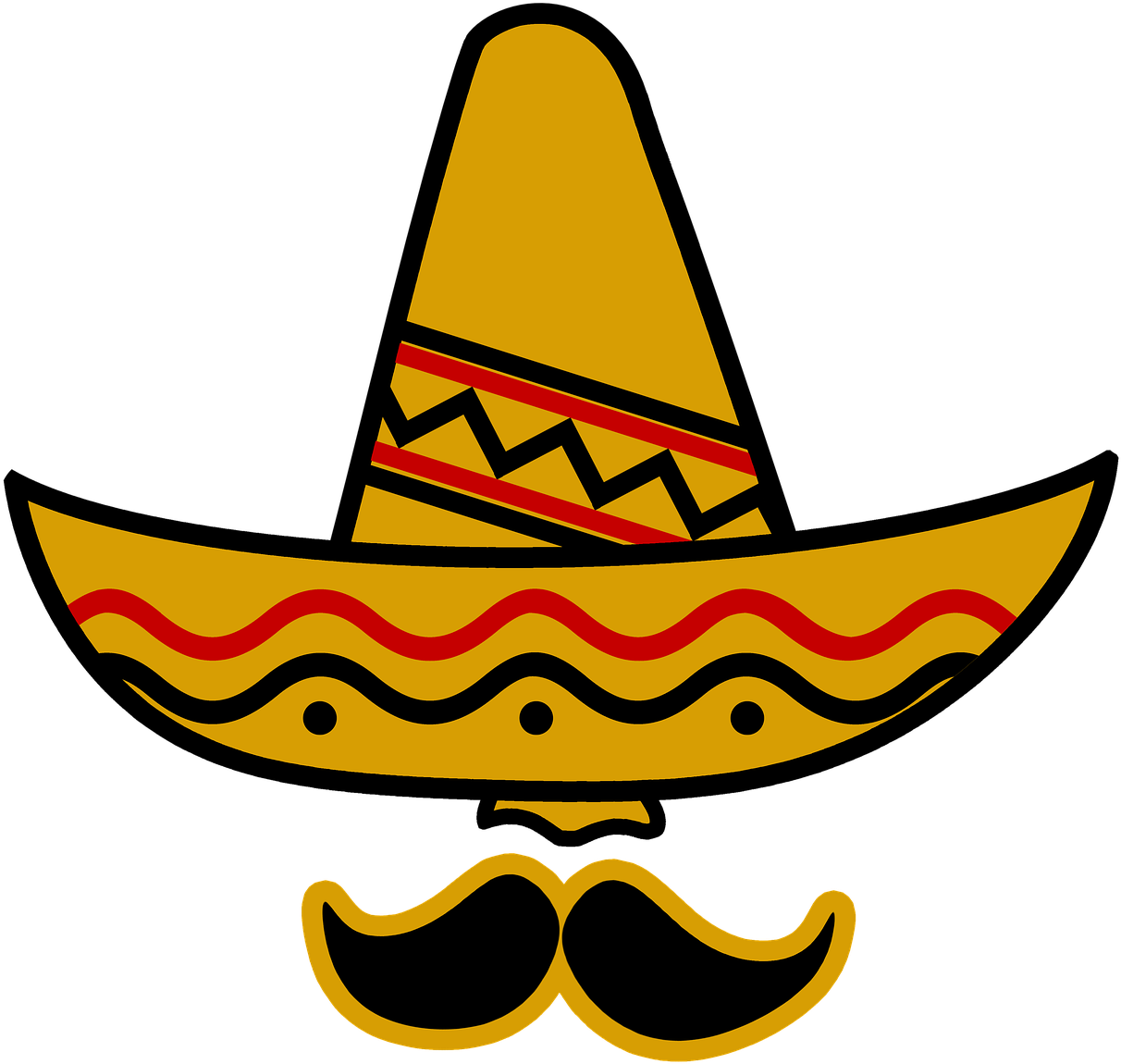 But Please Don't Use This Day As An Excuse To Get Drunk - Sombrero De Charro Dibujo Png (620x592), Png Download