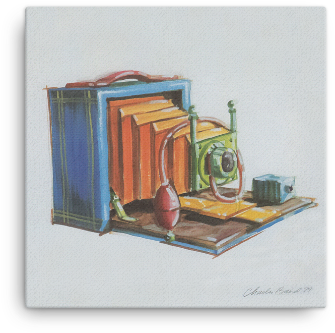 Camera Canvas Print - Canvas (1000x1000), Png Download
