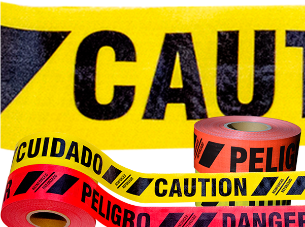 At 6 Mils, It's Approximately 2-3 Times Thicker Than - Reinforced Barricade Tape (600x461), Png Download