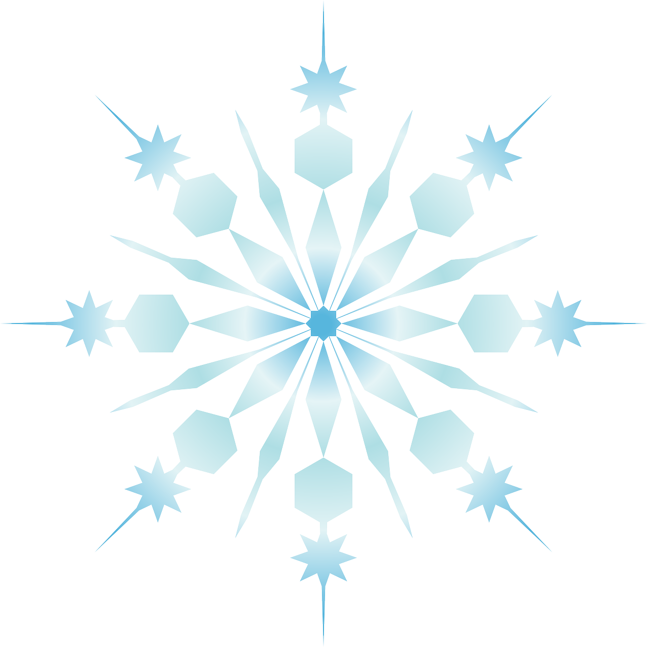 Snowflake Clipart - Snoflake (600x600), Png Download