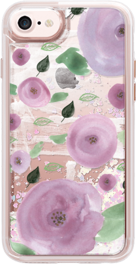 Casetify Iphone 7 Glitter Case - Mobile Phone Case (282x560), Png Download