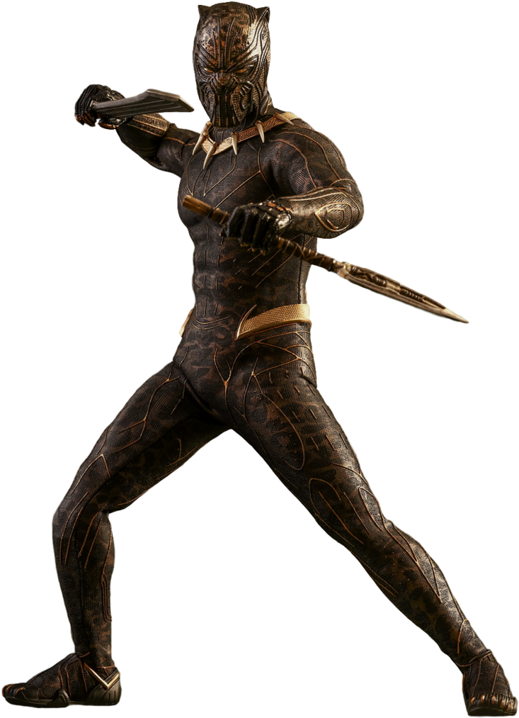 Gold Jaguar - Killmonger Png (766x1043), Png Download