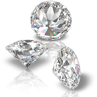 Diamonds Real Diamonds, Real Beauty - Diamond Image Transparent Background (377x320), Png Download