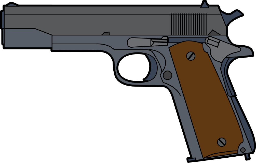 Clipart - Gun Clipart (1005x640), Png Download
