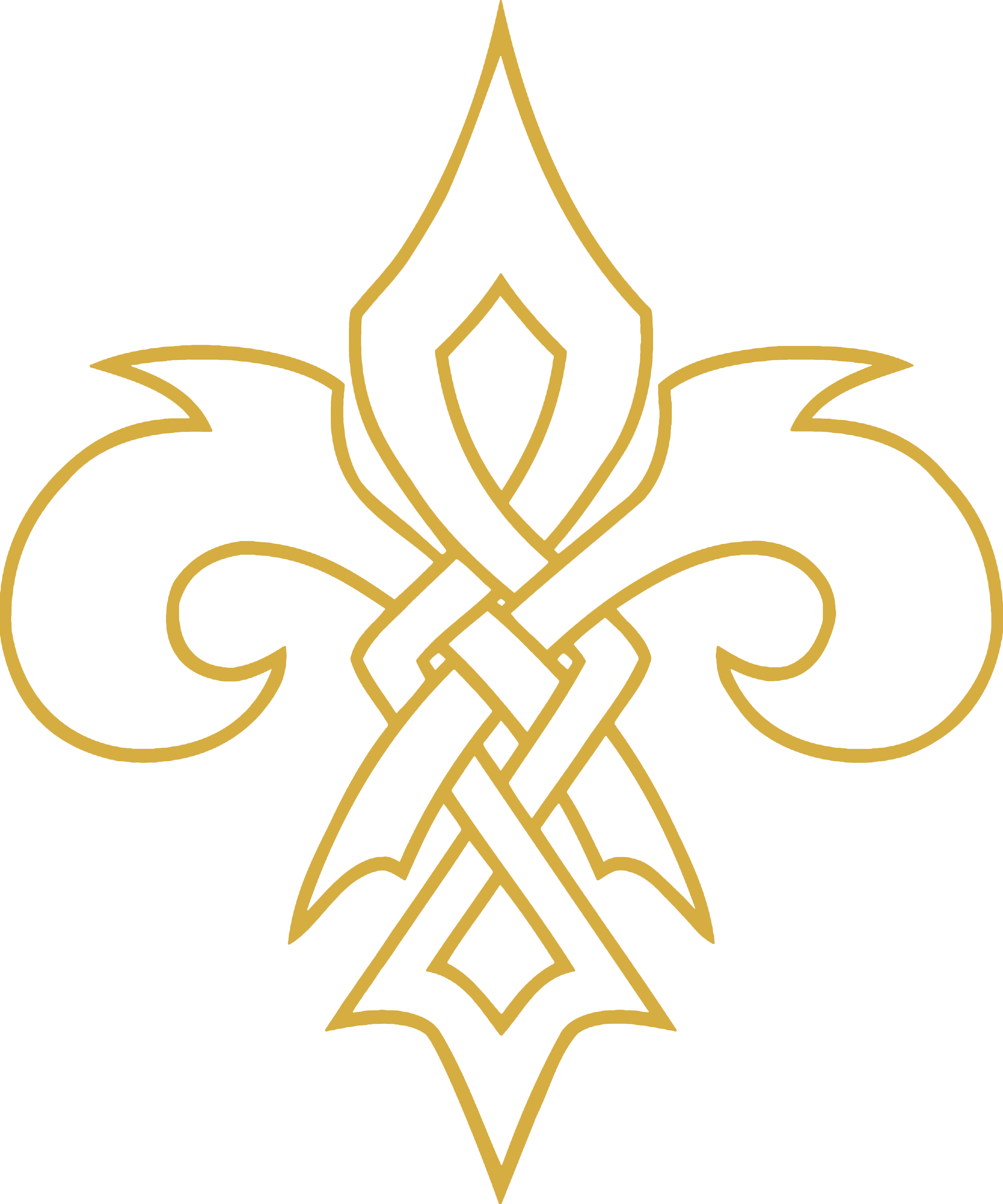 Tribal Fleur De Lis - Fleur De Lis Transparent (4500x5400), Png Download