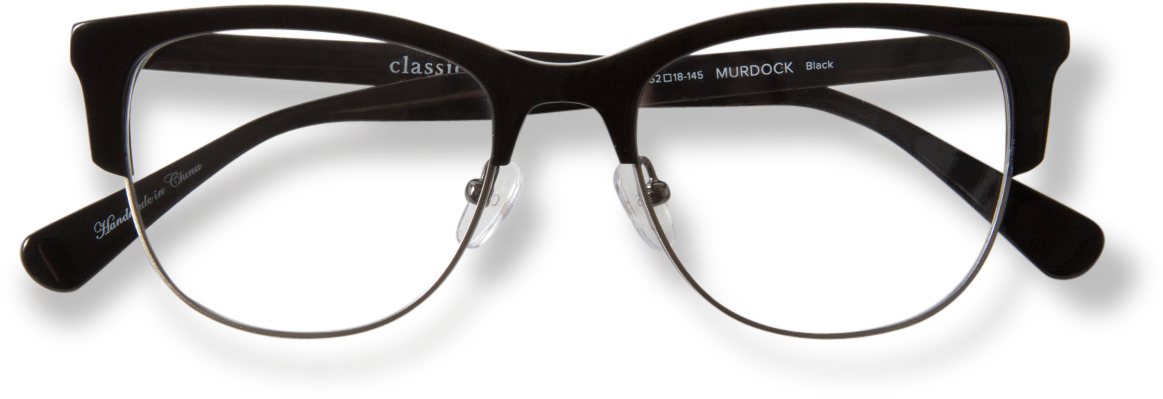 Horn Rimmed Glasses Png (1360x550), Png Download