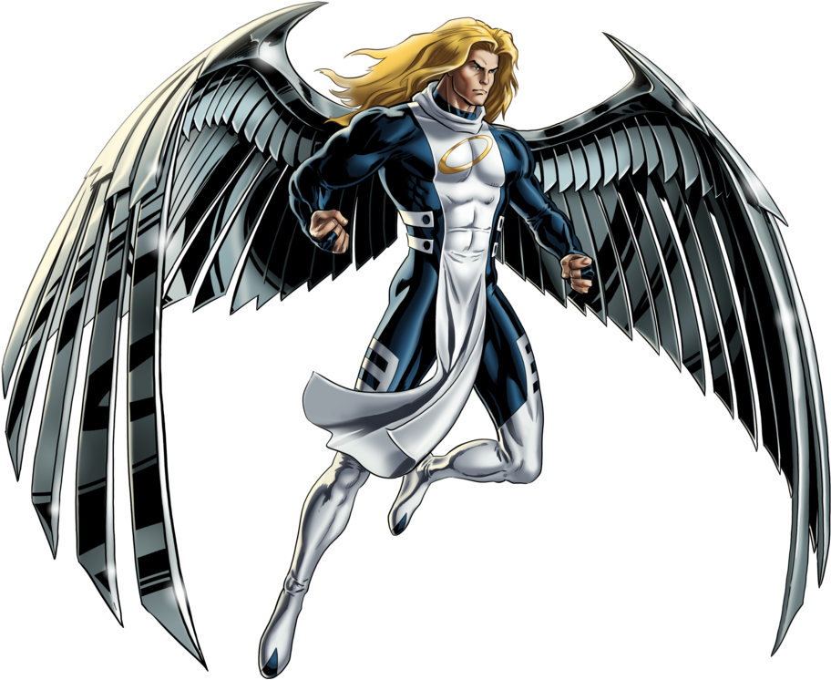 Angel - X Men Angel Comic (596x480), Png Download