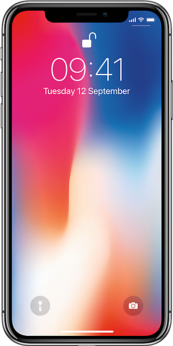 Apple Iphone X - Apple Iphone X - Space Grey (550x620), Png Download