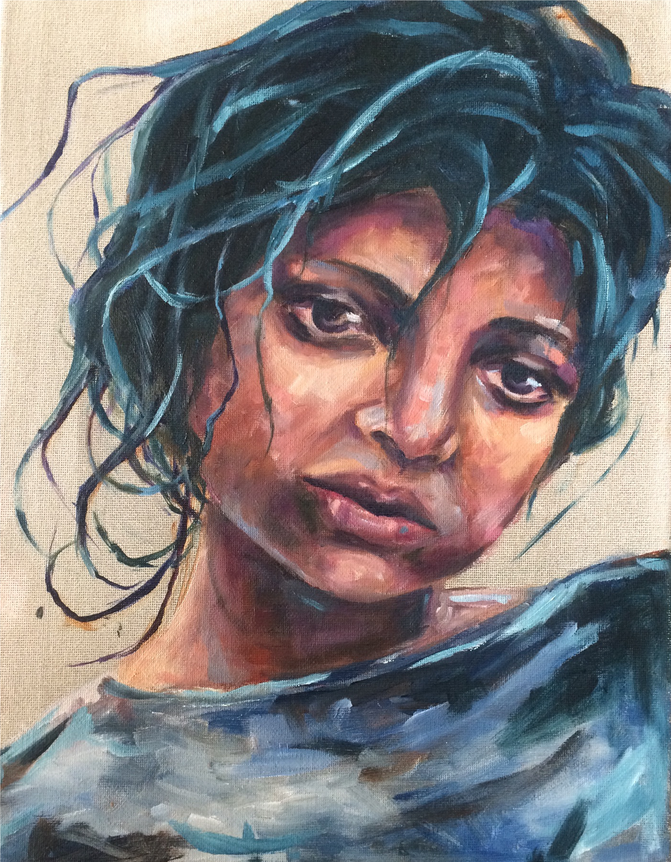 Oil On Canvass 12"x16" - Self-portrait (4608x3456), Png Download