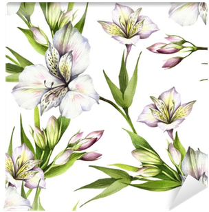 Alstroemeria Drawing Watercolor Svg Freeuse - Watercolor Painting (400x400), Png Download