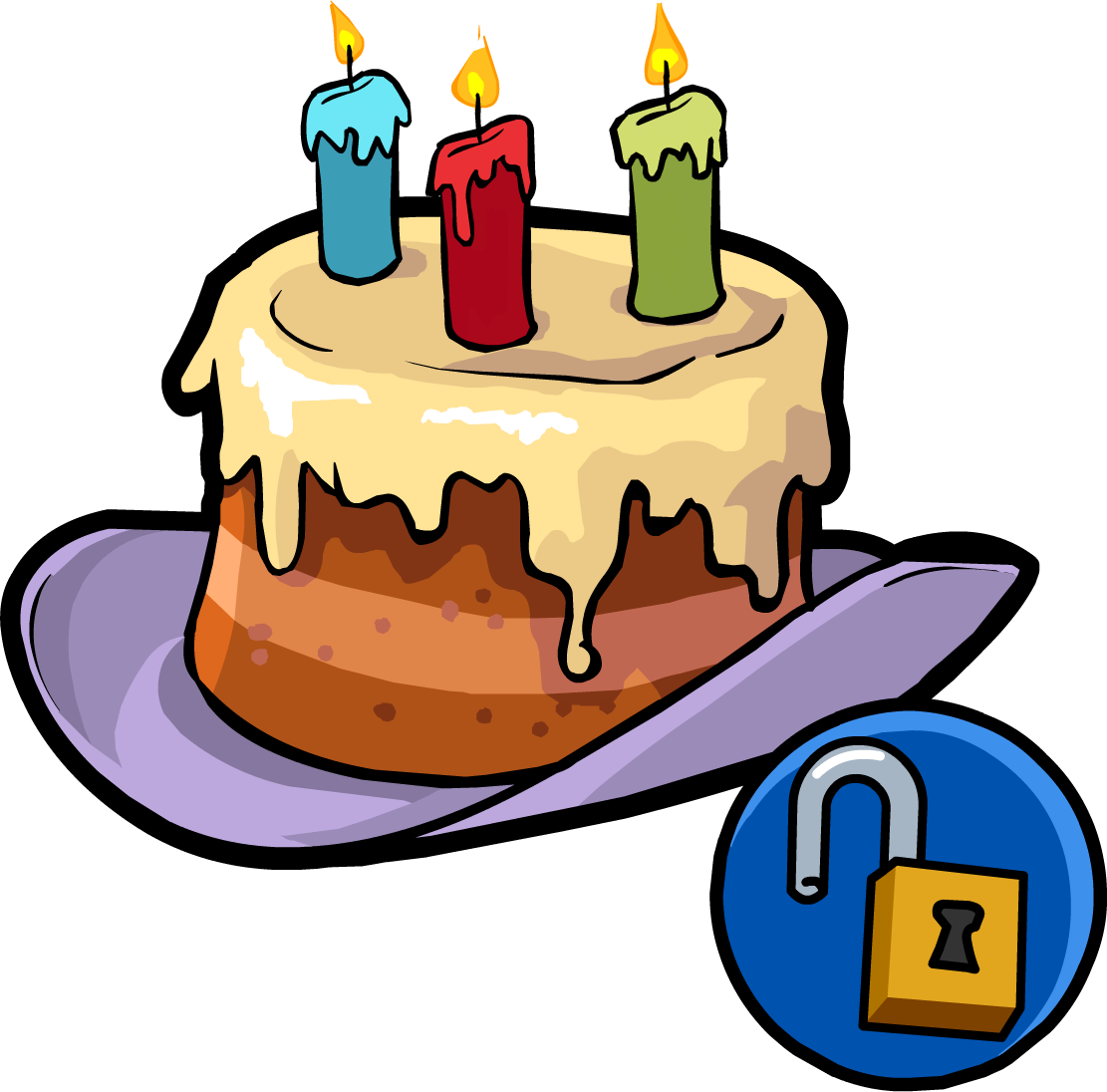 Happy Birthday Hat - Birthday Hat Club Penguin (1111x1096), Png Download