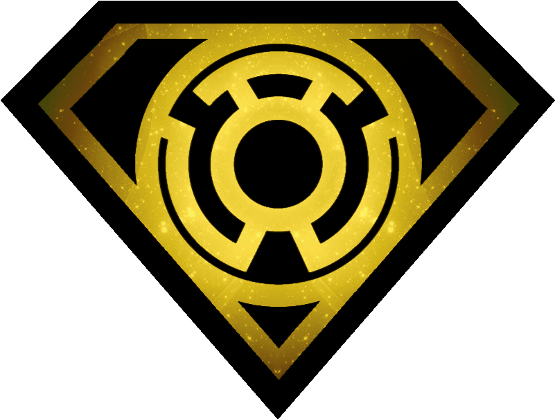 More Like Superman Beyond Logo By Superman3d - Yellow Lantern Superman Logo (825x626), Png Download