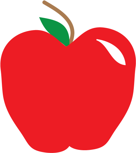 Cute Apple Cliparts - Apple Clipart Transparent Background (482x523), Png Download