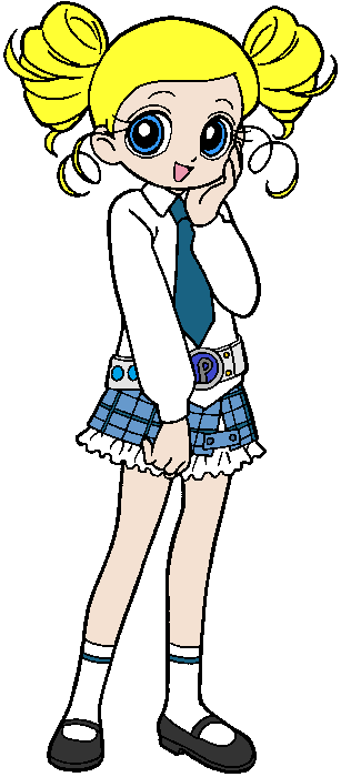 Bubbles - Powerpuff Girl Z Bubbles (307x700), Png Download
