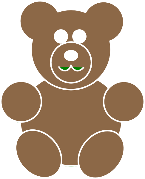 How To Set Use Brown Bear Svg Vector (486x599), Png Download