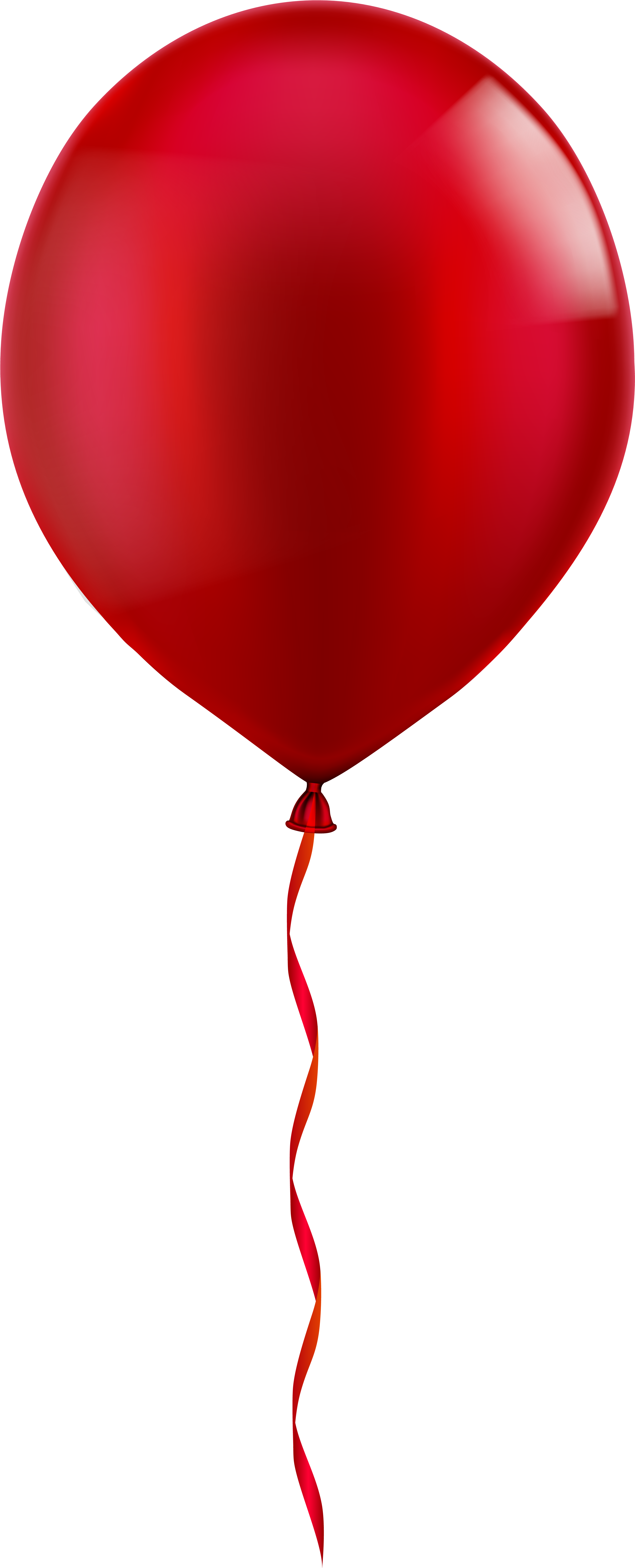 Clipart Black And White Download Red Balloon Png Clip - Portable Network Graphics (3378x8000), Png Download