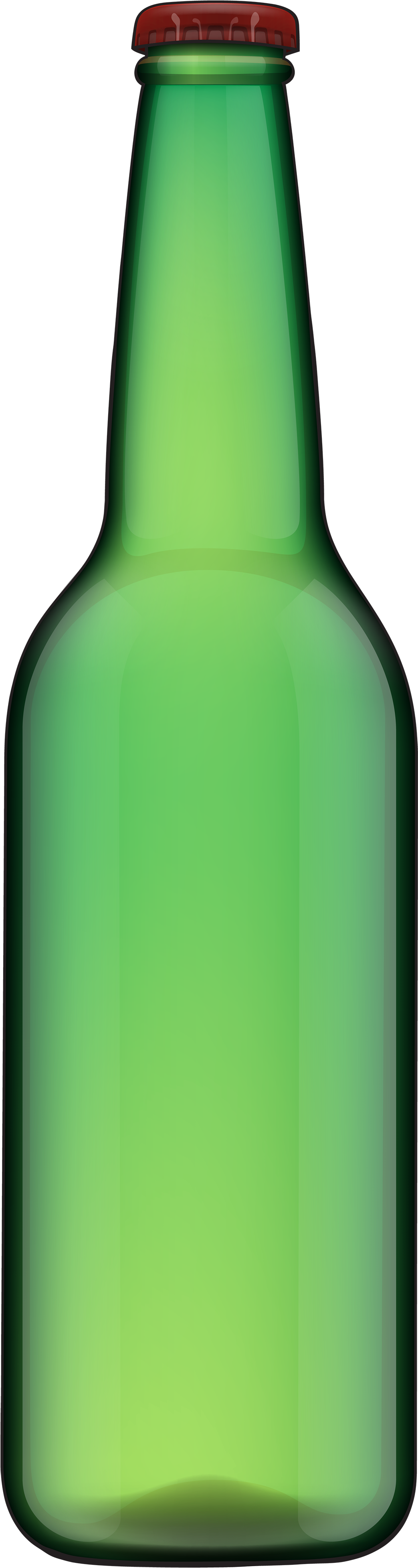 Beer Bottle Silhouette At Getdrawings - Green Bottles Clipart (1169x4000), Png Download