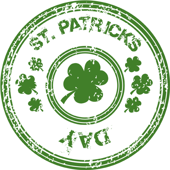 Cause You're Irish - Saint Patrick's Day Lucky Clover Tile Coaster (576x582), Png Download