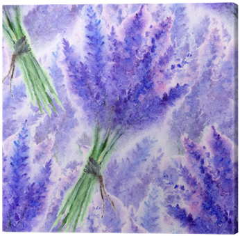 Watercolor Lavender Flower Floral Bouquet Seamless - Watercolor Painting (400x400), Png Download