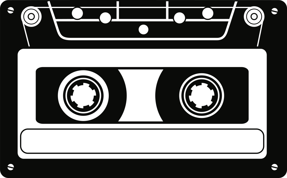 Cassette Tape - Clip Art Cassette Tape (1000x622), Png Download