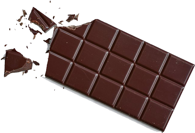 Chocolate Bar Top View (700x482), Png Download