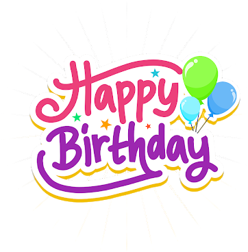 Happy Birthday Text Colorful Vector Png Image - Graphic Design (640x427), Png Download