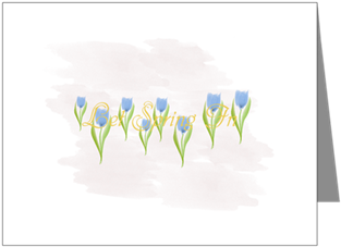 Tulips Spring Watercolor Note Cards - Envelope (350x350), Png Download