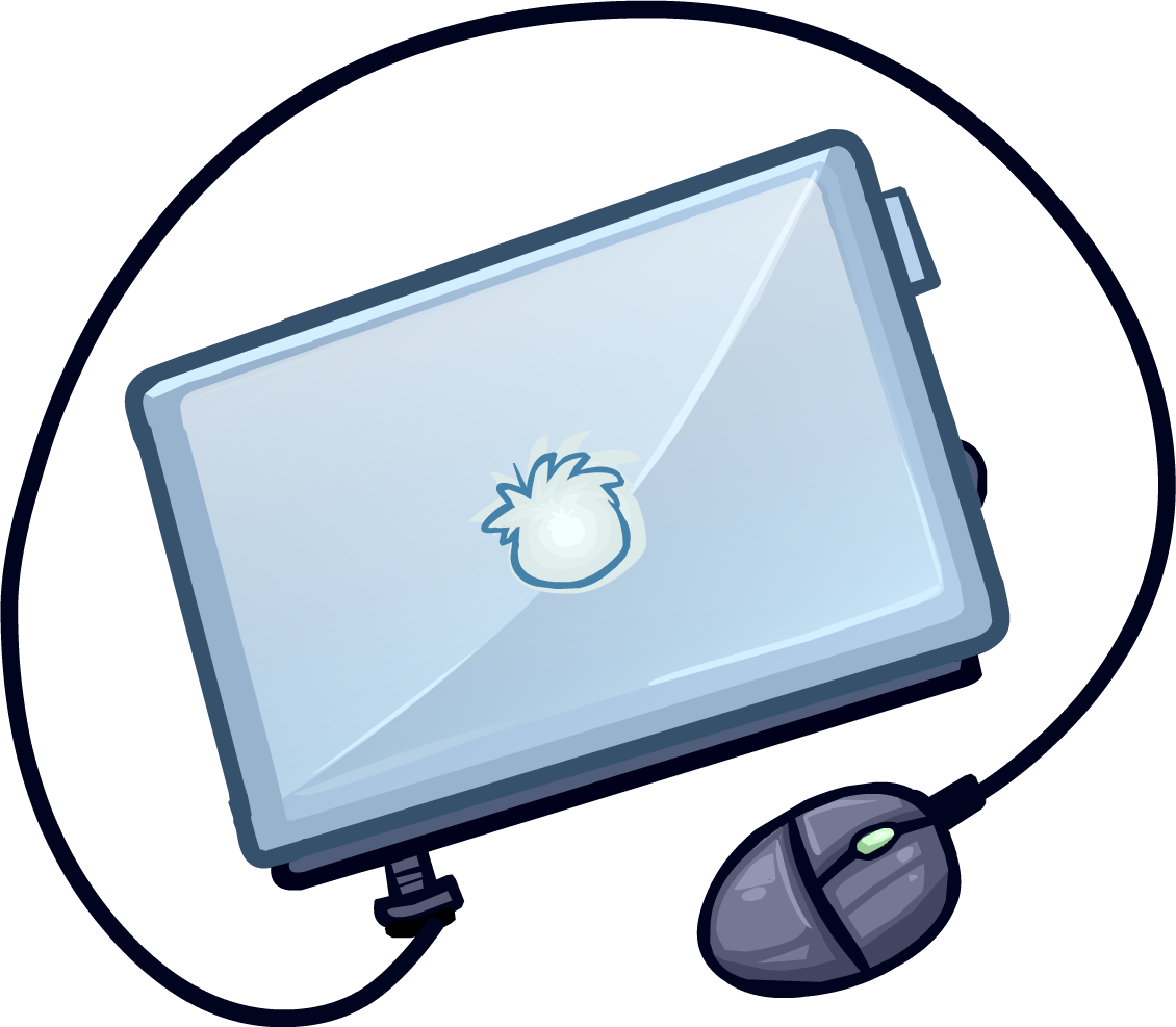 Laptop - Club Penguin Laptop (1130x987), Png Download