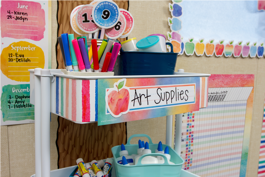 Watercolor Flat Name Plates - Nameplate (900x900), Png Download