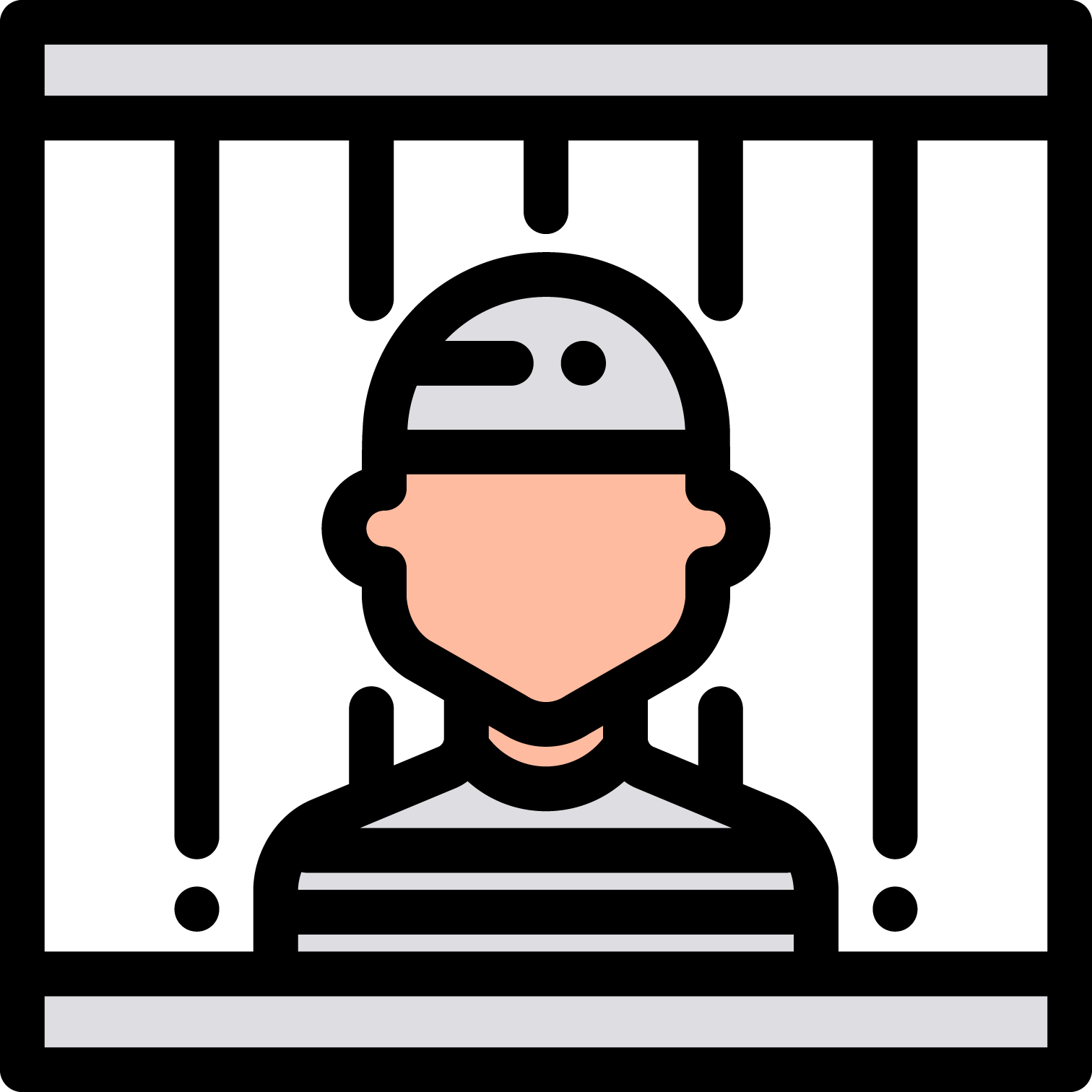 Clipart Freeuse Stock Crime Police Computer File A - Carcel Dibujo Png (1512x1512), Png Download