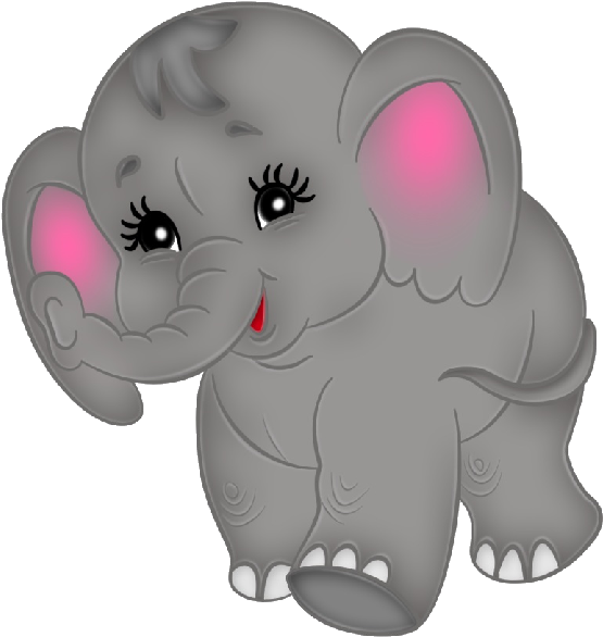 Baby Elephant Cartoon Free Download Clip Art Free Clip - Cute Baby Elephants Clipart (600x600), Png Download