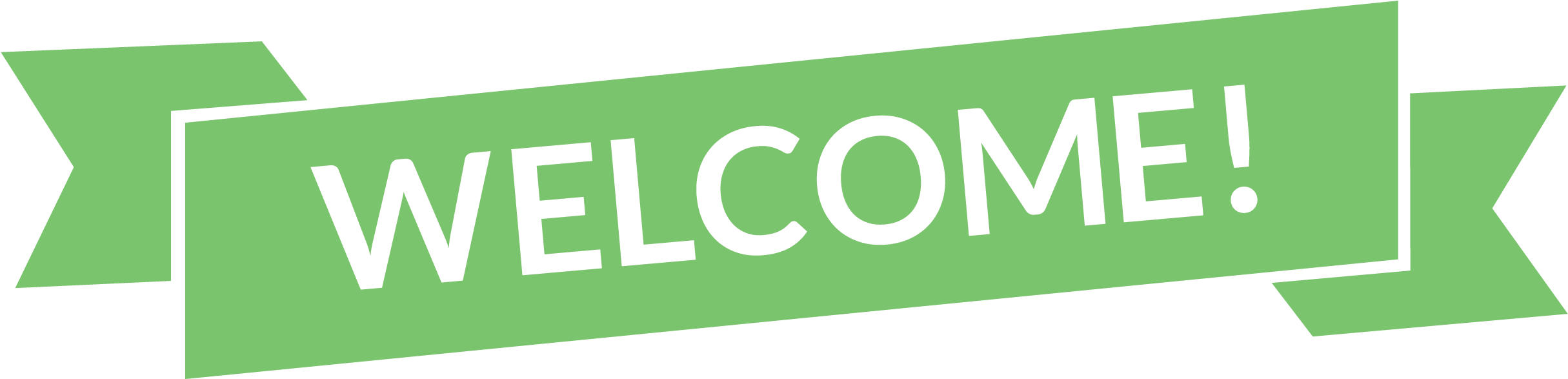 Welcome In Green Pro-art (2625x731), Png Download