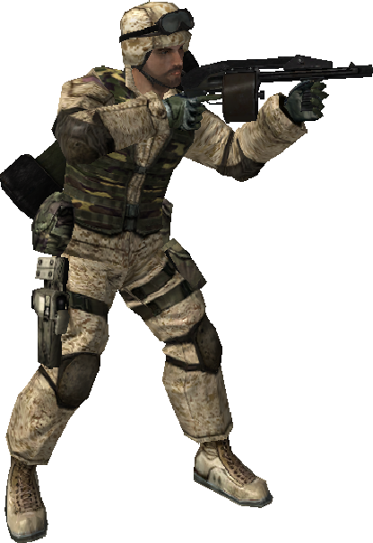 Bf2 Dao12 Soldier - Soldier Png (416x606), Png Download