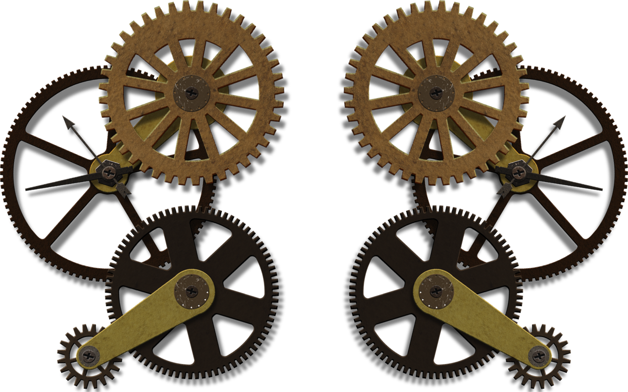 Clock Gears Png Picture Stock (1243x776), Png Download