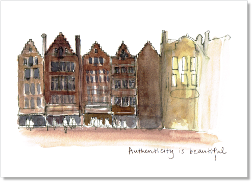 Authenticity Is Beautiful Archival Quality Print - Greeting Card (554x428), Png Download