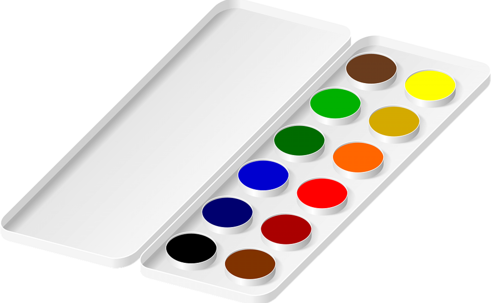 Kids Explore Art - Water Paint Clip Art (960x604), Png Download