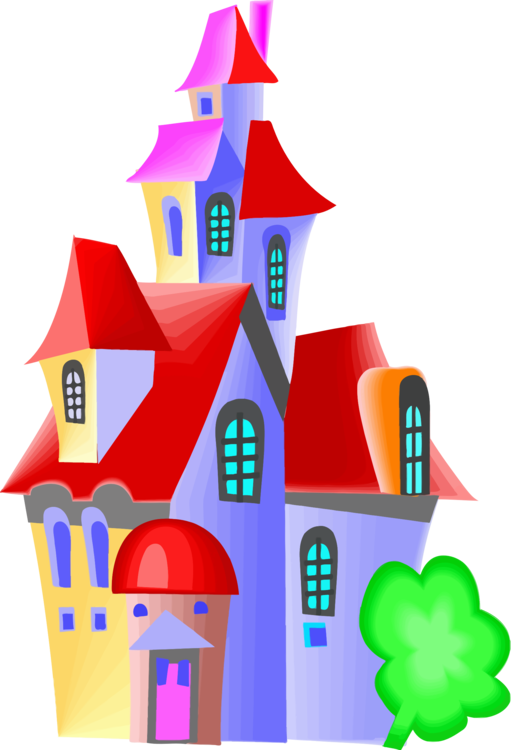 Drawing Castle Computer Icons Watercolor Painting Free - Portable Network Graphics (511x750), Png Download