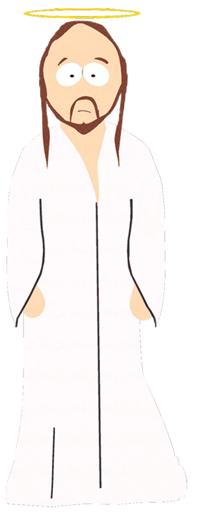 Jesus Christ Transparent - Jesus From South Park (627x1073), Png Download