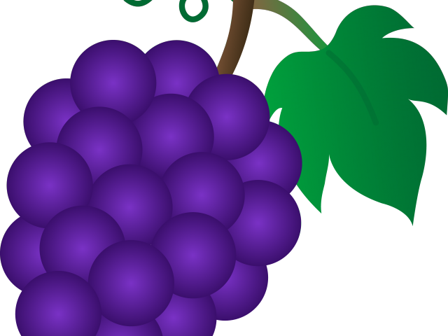 Grape Clipart Cartoon - Grapes Clipart (640x480), Png Download