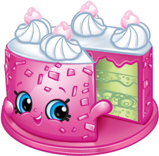 Blake Forest Cake - Shopkins Ella Tower Cake (576x506), Png Download
