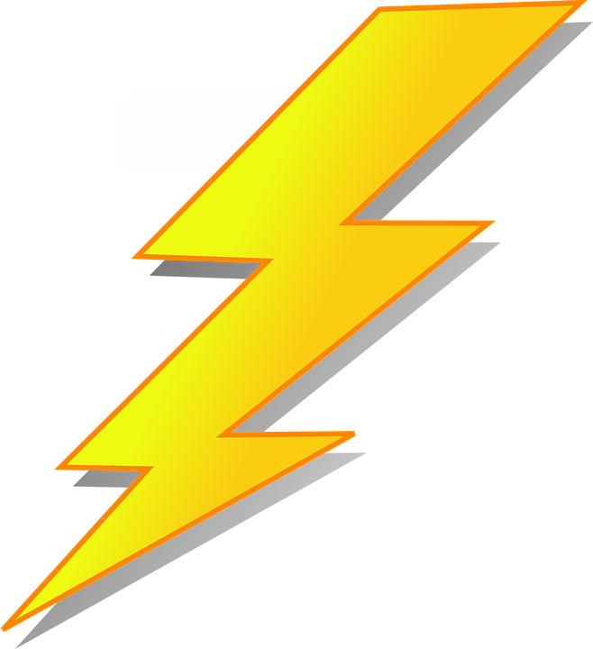 Lightning Bolts Clipart Clipartdeck Clip Arts For Free - Clipart Lightning Bolt (658x720), Png Download