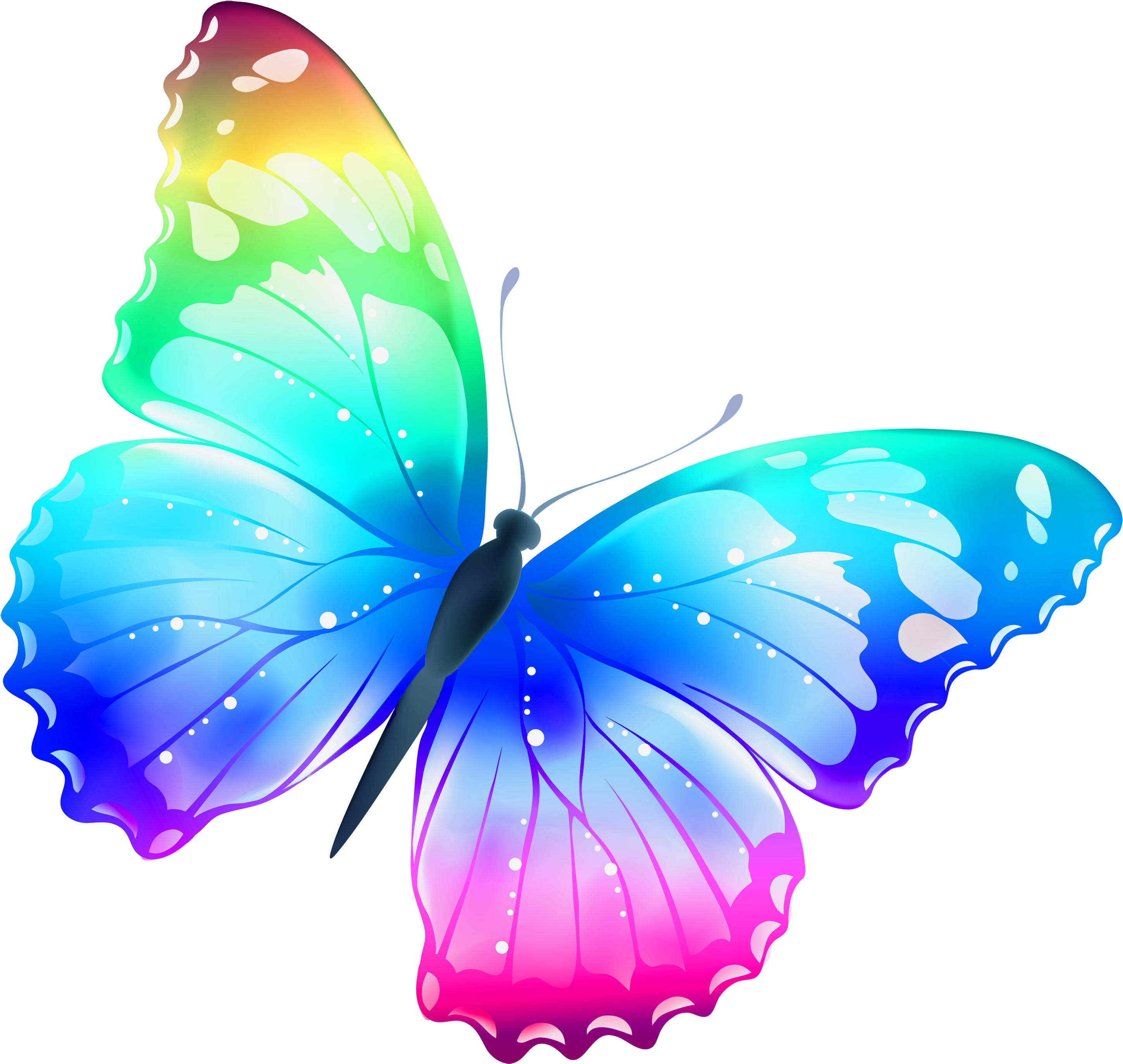 Free Pictures Of Butterflies - Dibujos De Mariposas A Color (2900x2755), Png Download