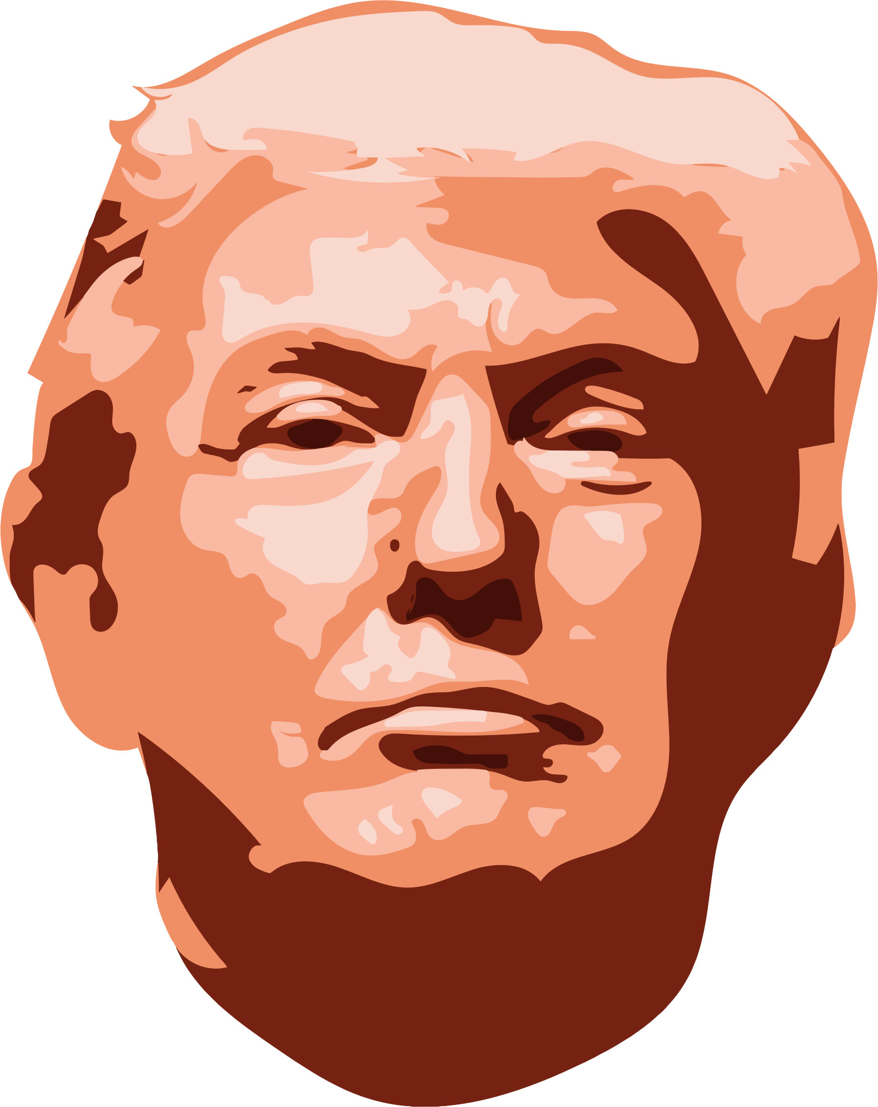 Image Black And White Library Tower Cartoon President - Donald Trump Cartoon Face (595x750), Png Download