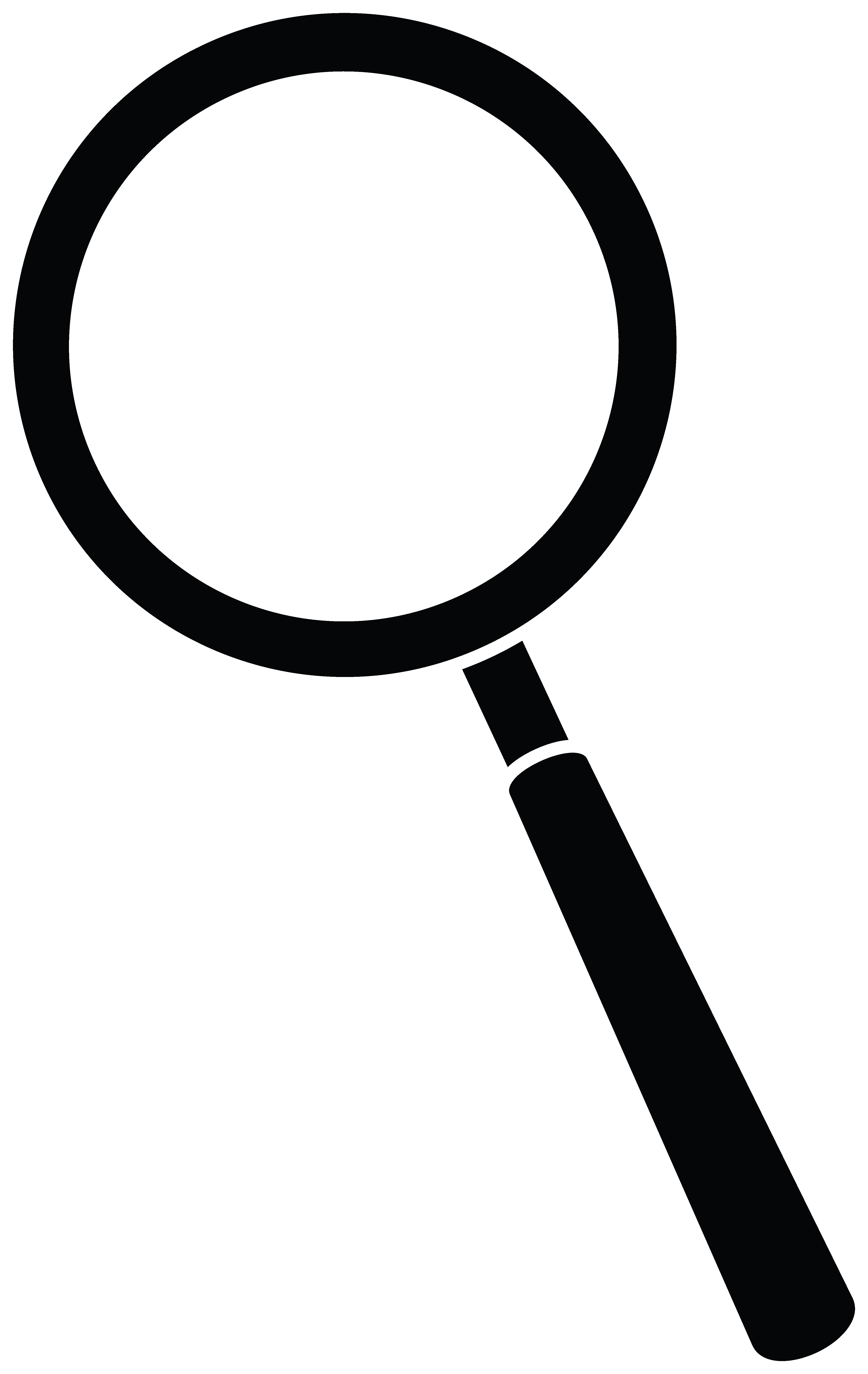 Magnifying Glass Silhouette - Smoking Signs To Print (4166x6590), Png Download