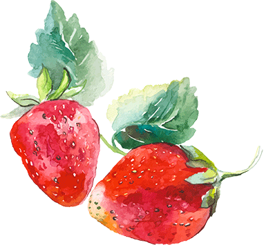 Babydoll Sparkling Blush - Watercolor Strawberry Transparent (385x355), Png Download
