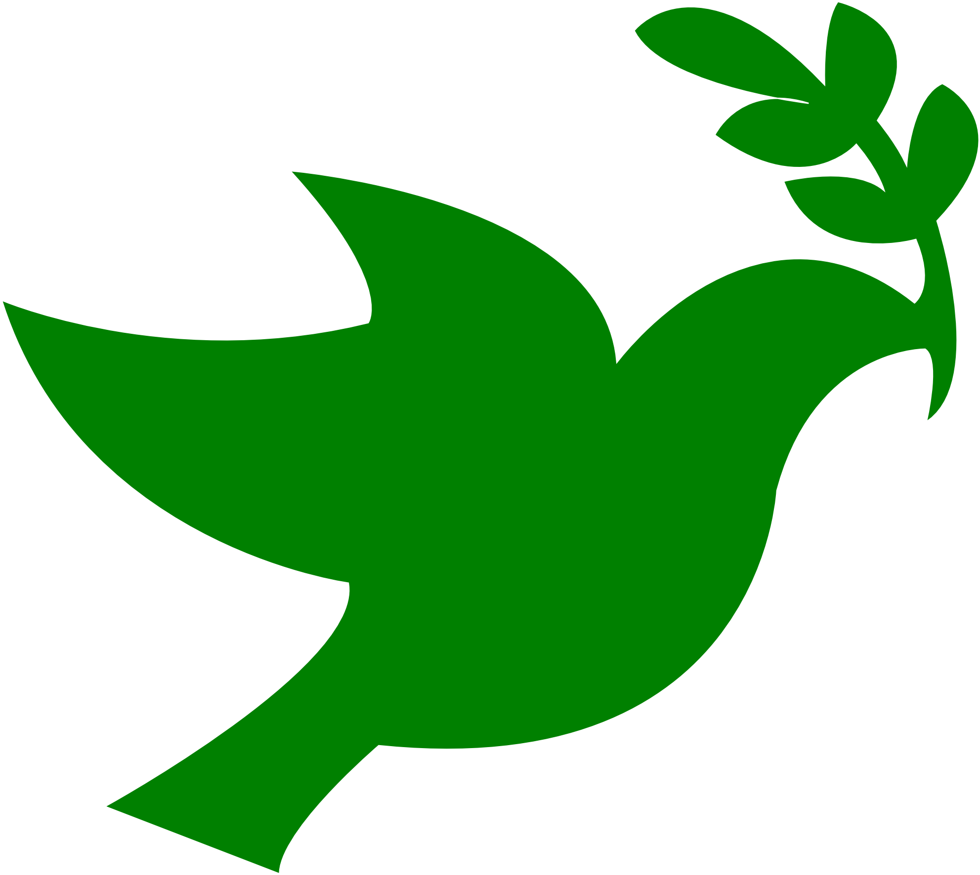 Holy Spirit Dove Silhouette At Getdrawings - Dove Clip Art (2222x1946), Png Download
