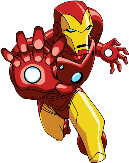 Iron Man - Iron Man Cartoon (455x560), Png Download