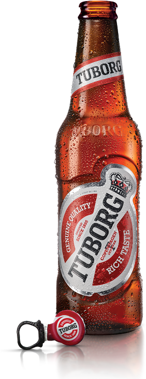 Tuborg Bottle - Open Beer Bottle Png (320x811), Png Download