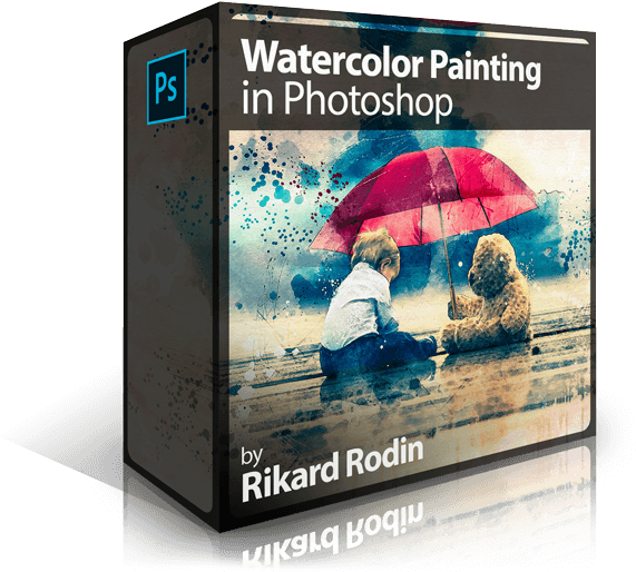 Watercolor Painting In Photoshop - Flyer (800x523), Png Download
